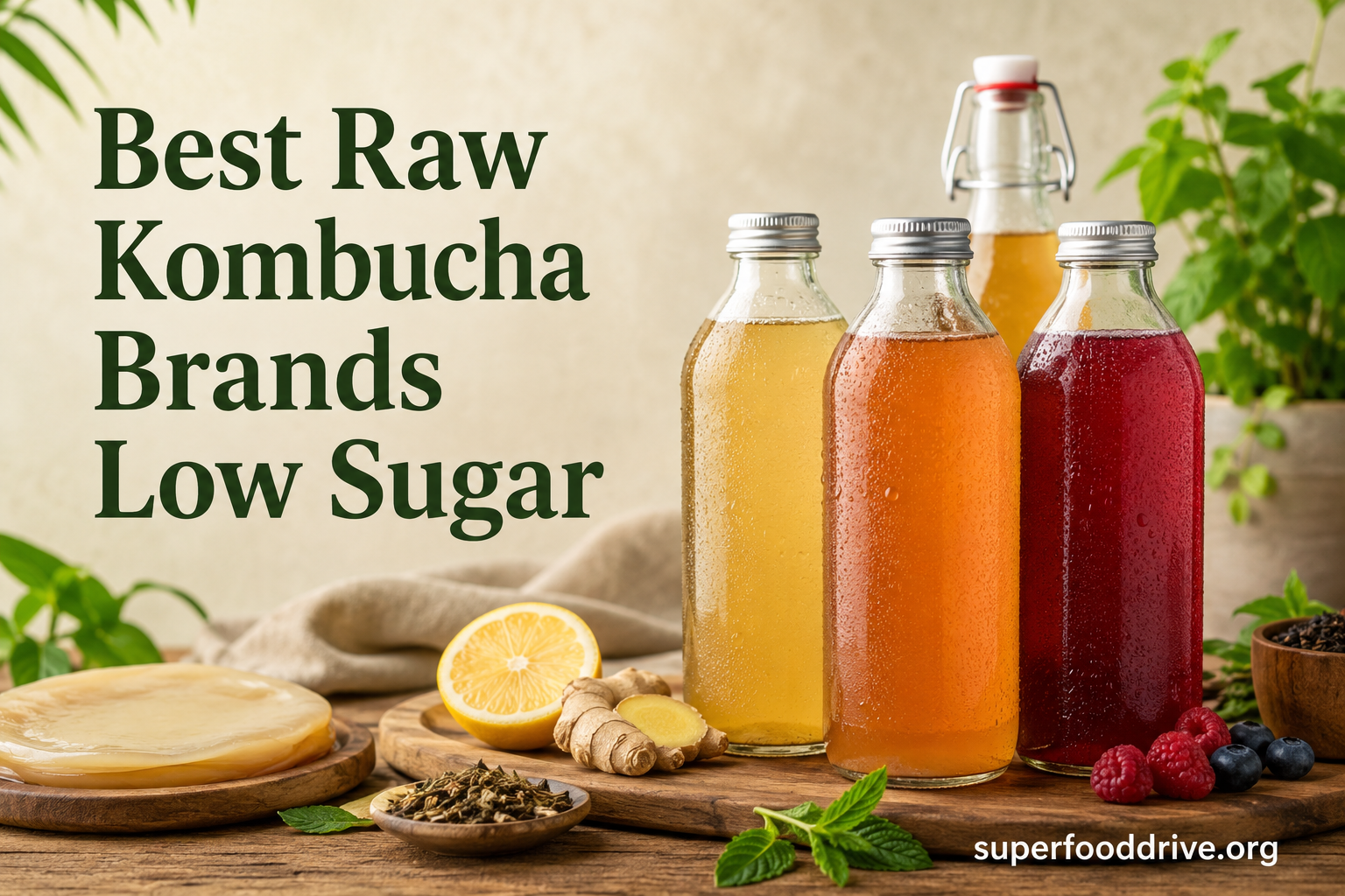 Best Raw Kombucha Brands Low Sugar