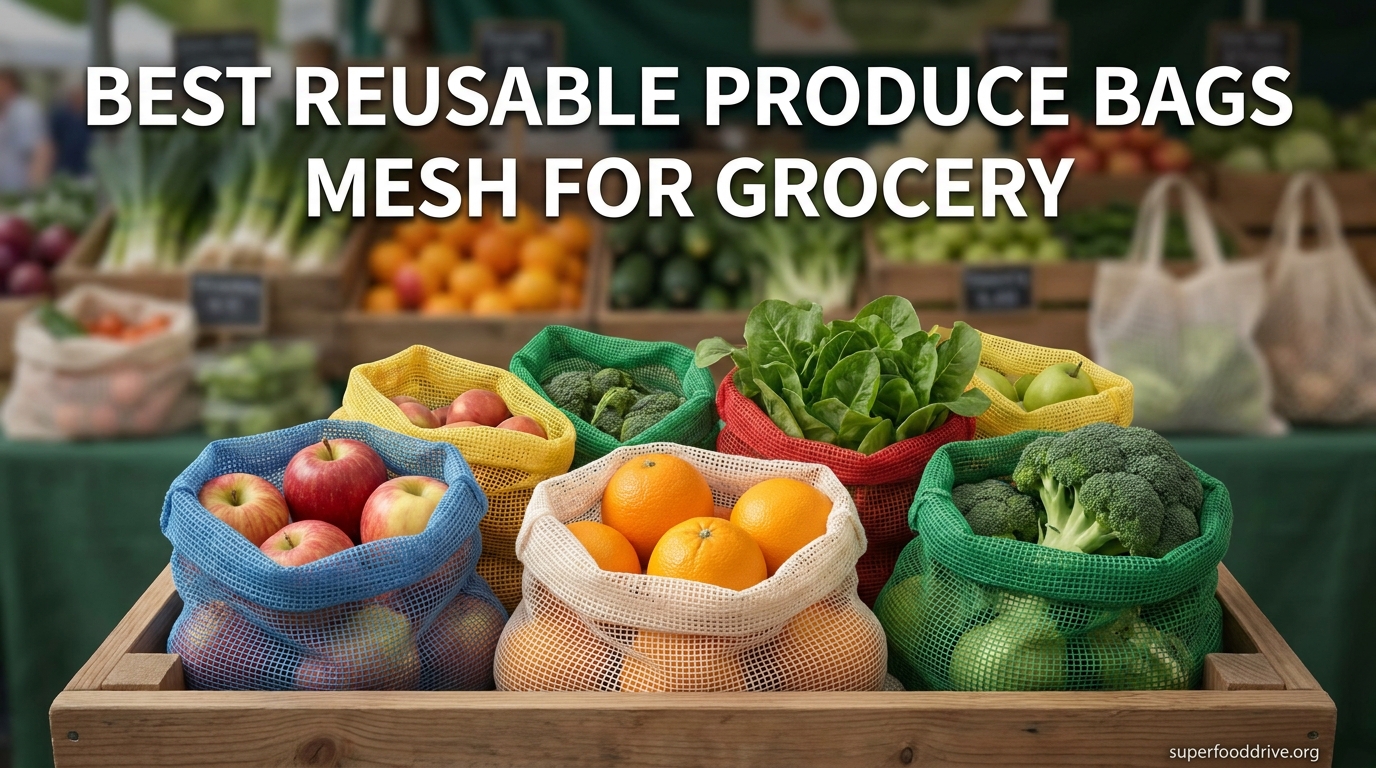 Best Reusable Produce Bags Mesh for Grocery