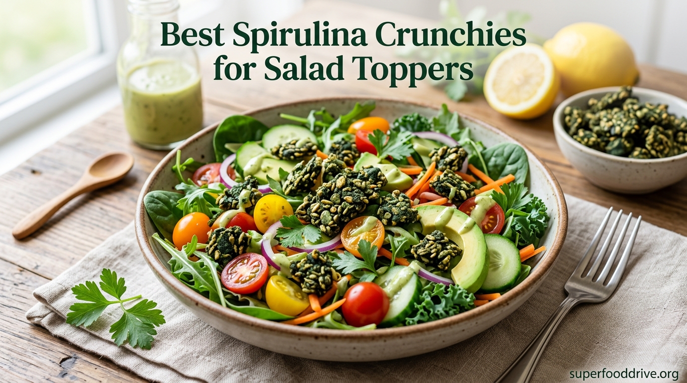 Best Spirulina Crunchies for Salad Toppers