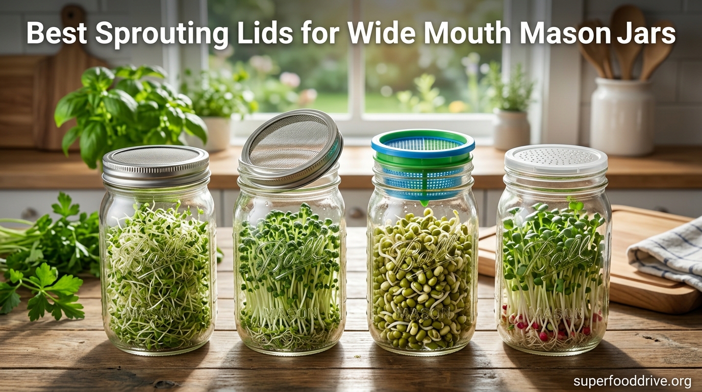 Best Sprouting Lids for Wide Mouth Mason Jars