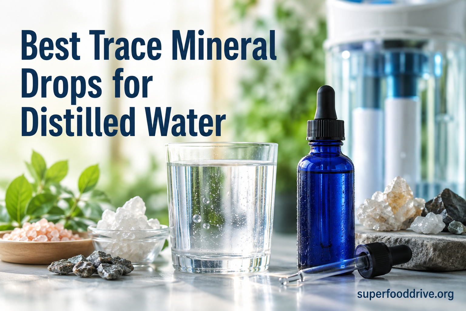 Best Trace Mineral Drops for Distilled Water