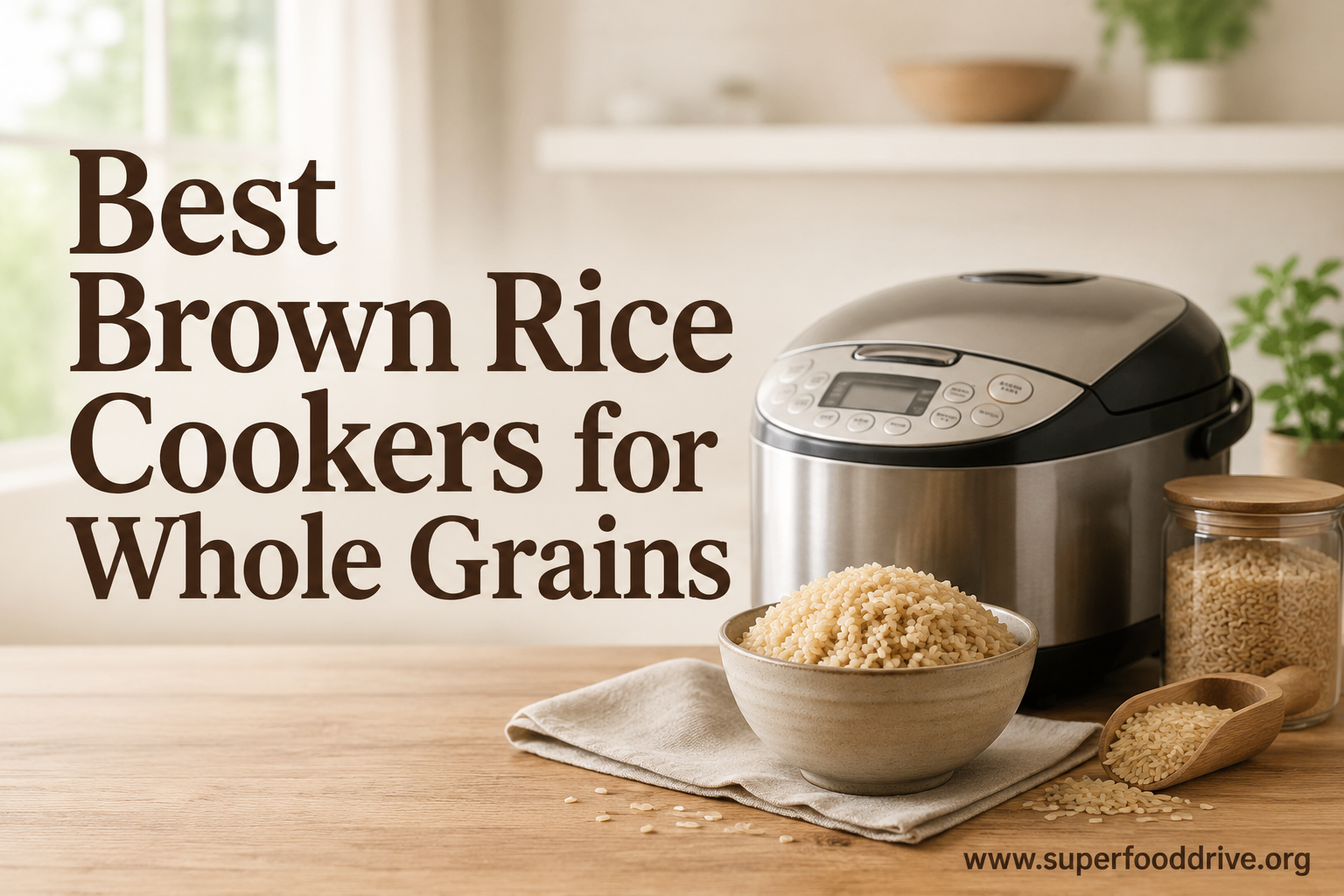 Best Brown Rice Cookers for Whole Grains