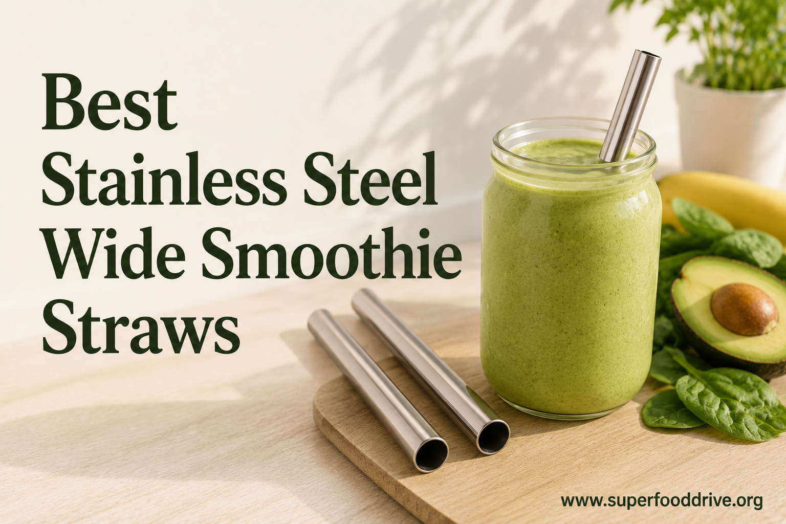 Best Stainless Steel Wide Smoothie Straws