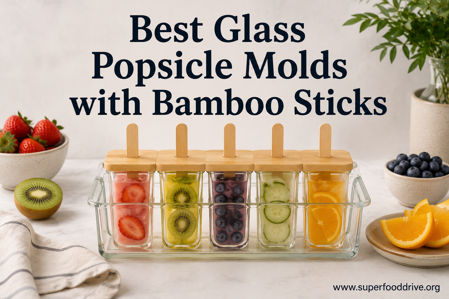 Best Glass Popsicle Molds with Bamboo Sticks