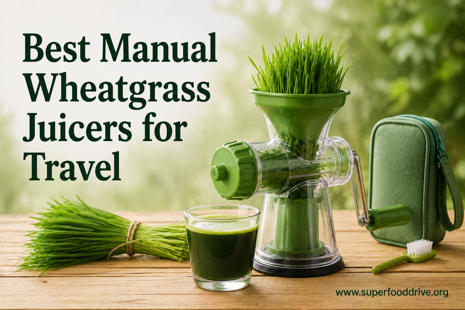 Best Manual Wheatgrass Juicers for Travel