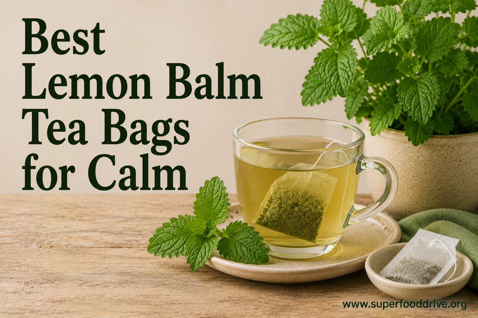 Best Lemon Balm Tea Bags for Calm