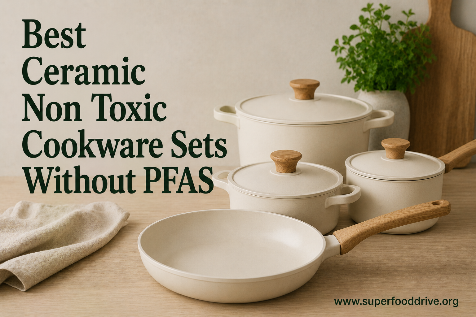Best Ceramic Non Toxic Cookware Sets Without PFAS