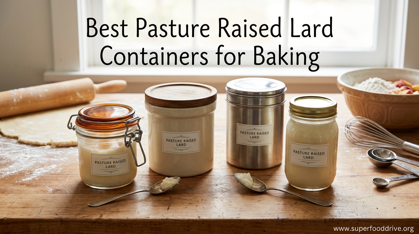 Best Pasture Raised Lard Containers for Baking