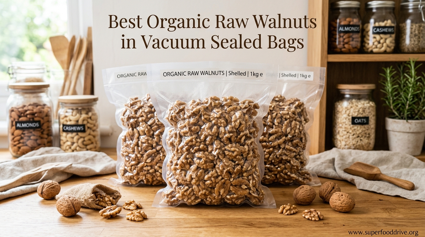 Best Organic Raw Walnuts in Vacuum Sealed Bags