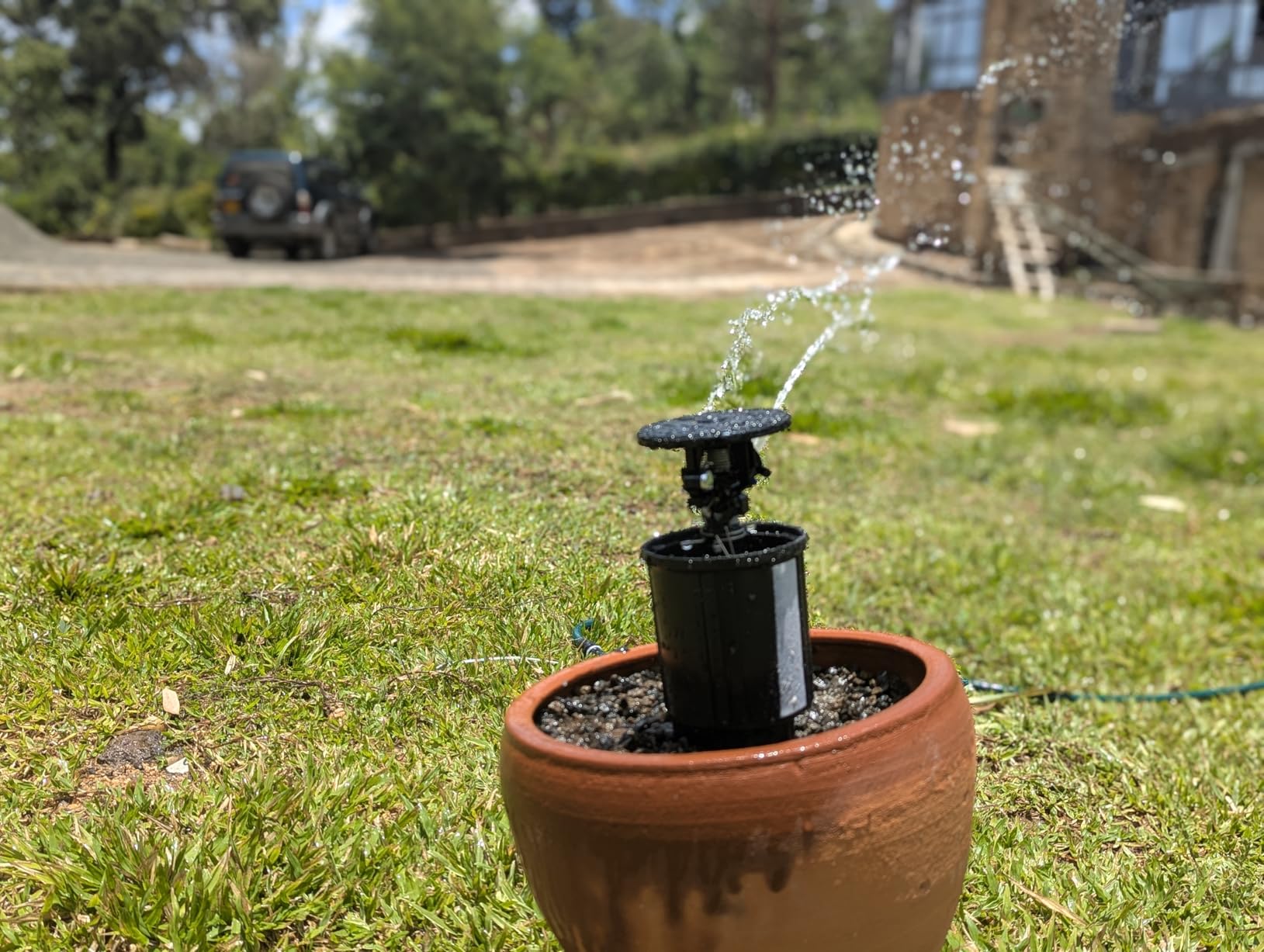 Rain Bird LG-3 Low Gallonage Pop-up Impact Lawn Sprinkler, Adjustable 20° - 360° Pattern, 26' - 36' Spray Distance customer photo 1