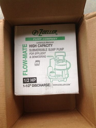 Zoeller M98 Flow-Mate Sump Pump - 1/2 HP - Cast Iron - LED Power Plug - High Flow - Vortex Impeller - Stainless Steel Hardware customer photo 2