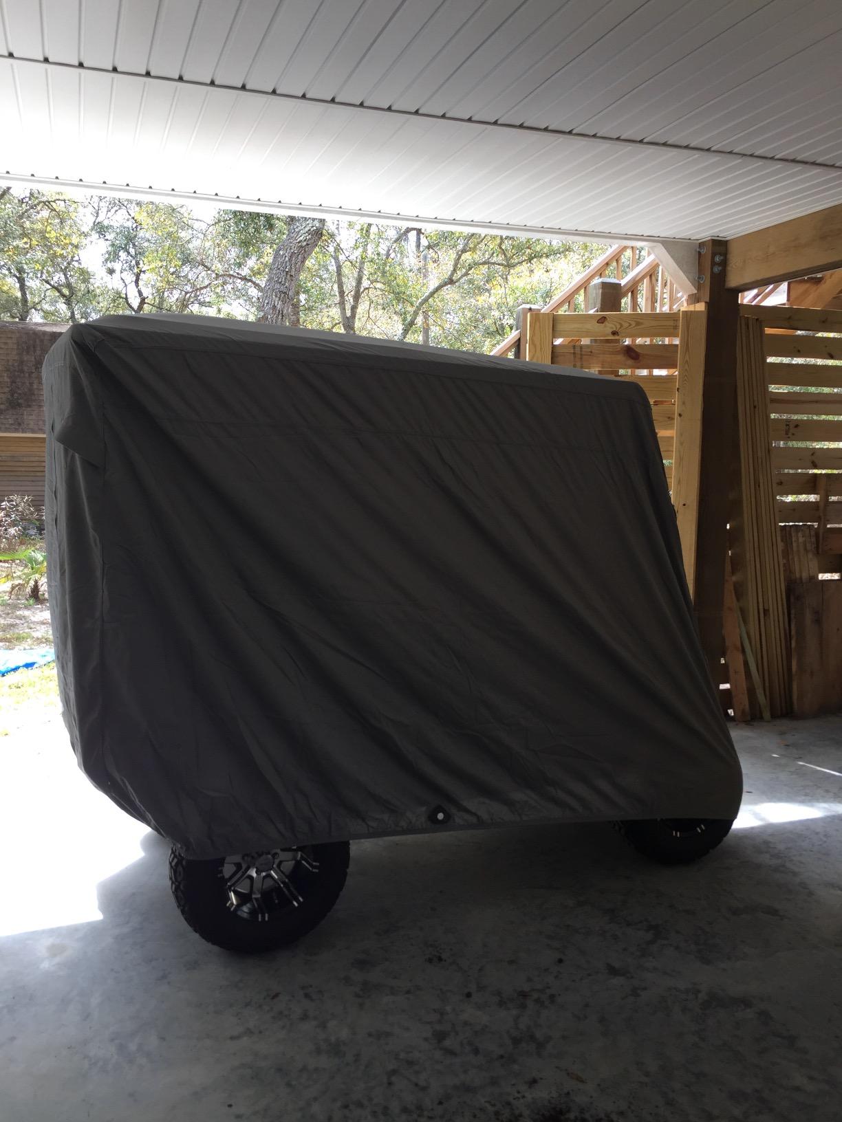 Formosa Covers Deluxe Golf Cart Cover 4 Passenger Extended Roof Premium All Weather Cover customer photo 1