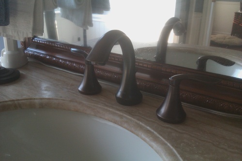 Moen Eva Oil-Rubbed Bronze Two-Handle High-Arc 8-Inch Widespread Bathroom Faucet with Drain Assembly, Valve Required, T6420ORB customer photo 1