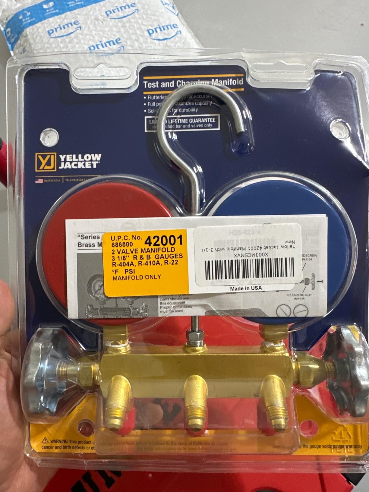 Yellow Jacket Mechanical Manifold Gauge Set, 2-Valve customer photo 2