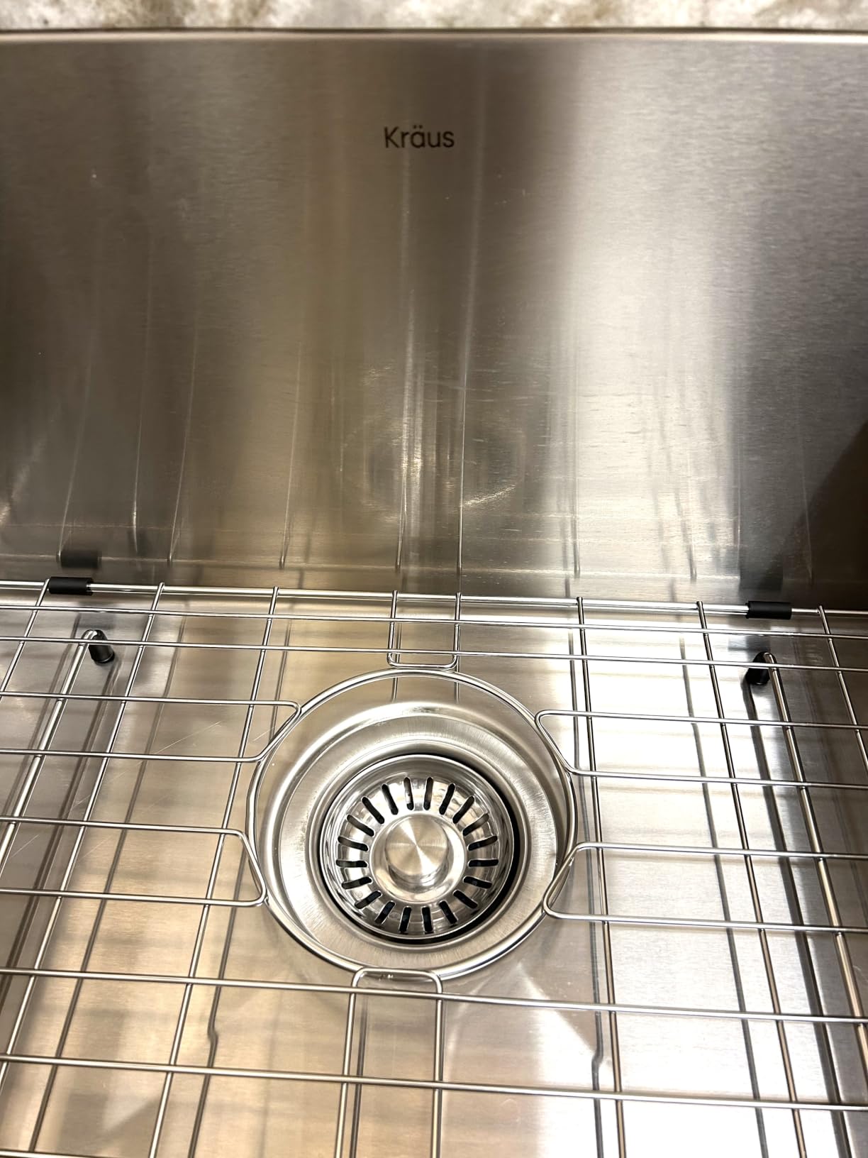 Kraus KHU100-32 Standart PRO 16 Gauge Undermount Single Bowl Stainless Steel Kitchen Sink, 32 Inch customer photo 2