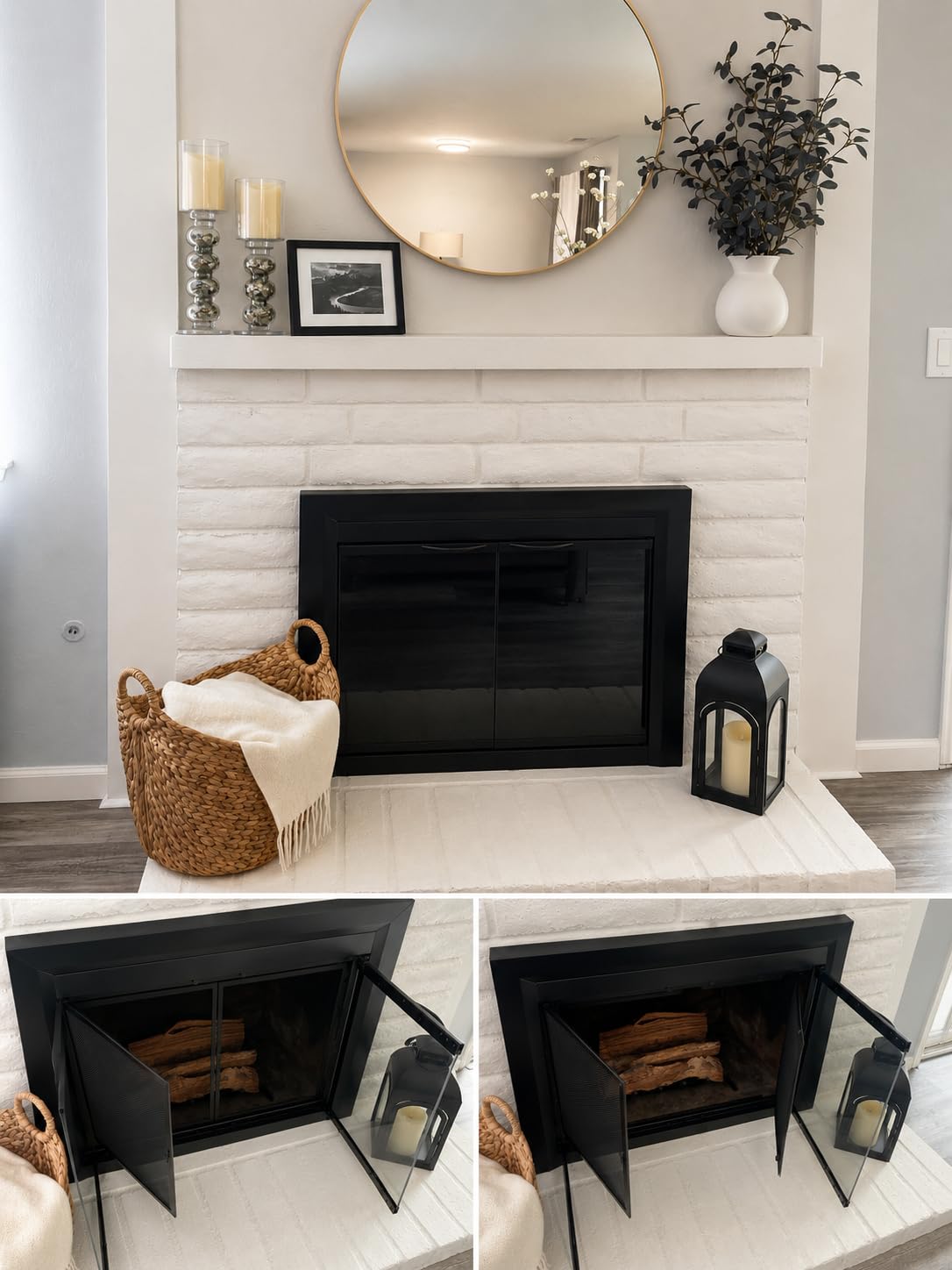 Pleasant Hearth Carlisle Fireplace Glass Door, Large (CL-3002) customer photo 1