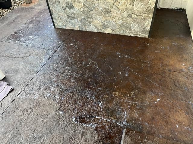 Wet Look Natural Stone Sealer. Durable, Long-Lasting Gloss Protection. Interior and Exterior Pavers, Slate, Sandstone, Travertine, Flagstone, Driveways, Garage Floors, etc. Black Diamond Stoneworks. customer photo 1