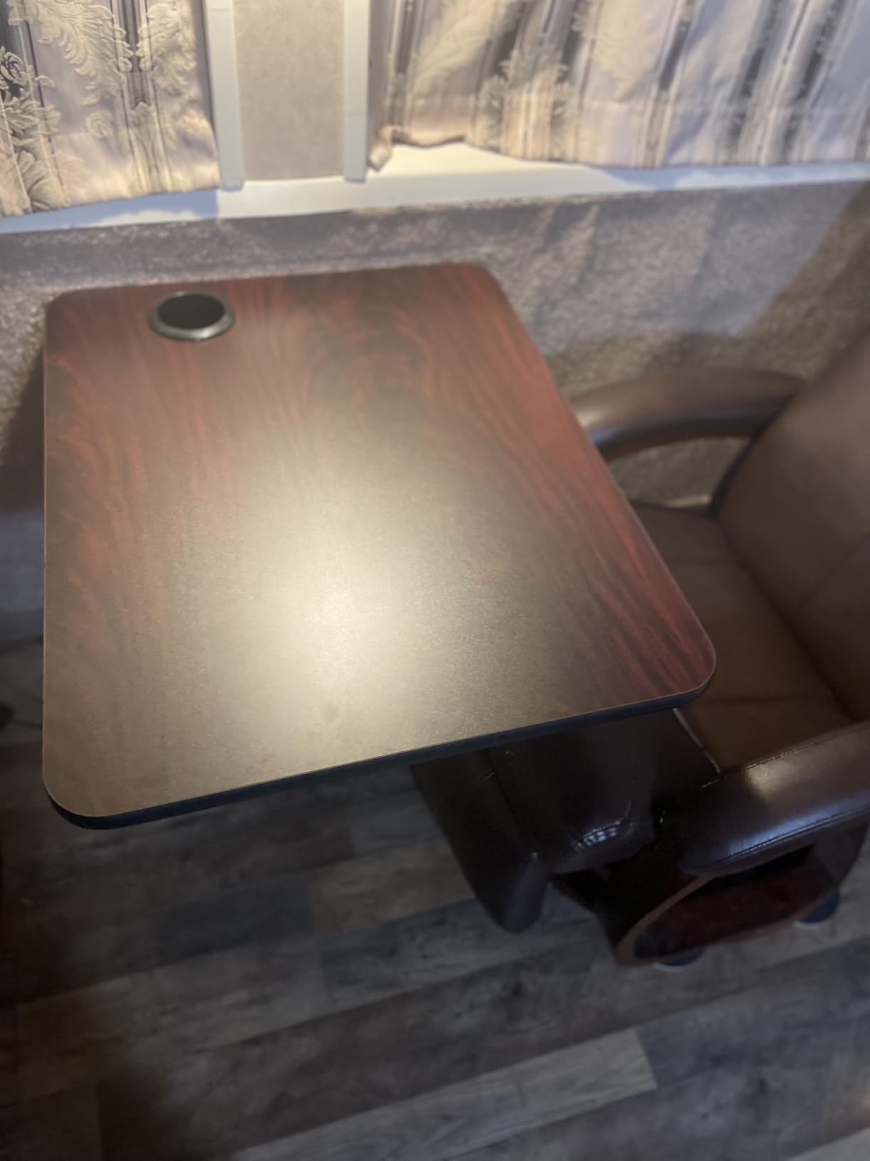 Flash Furniture Glenbrook 24'' x 30'' Rectangular Table Top with Black or Mahogany Reversible Laminate Top customer photo 1