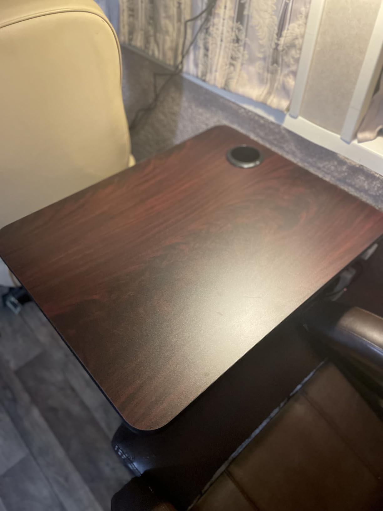 Flash Furniture Glenbrook 24'' x 30'' Rectangular Table Top with Black or Mahogany Reversible Laminate Top customer photo 2