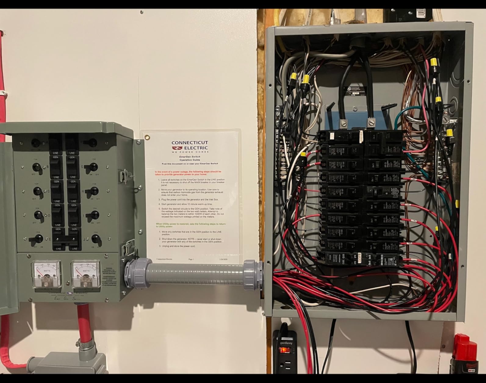 Connecticut Electric EGS107501G2 30Amp 10 Circuit G2 Backup Power Manual Transfer Switch customer photo 1