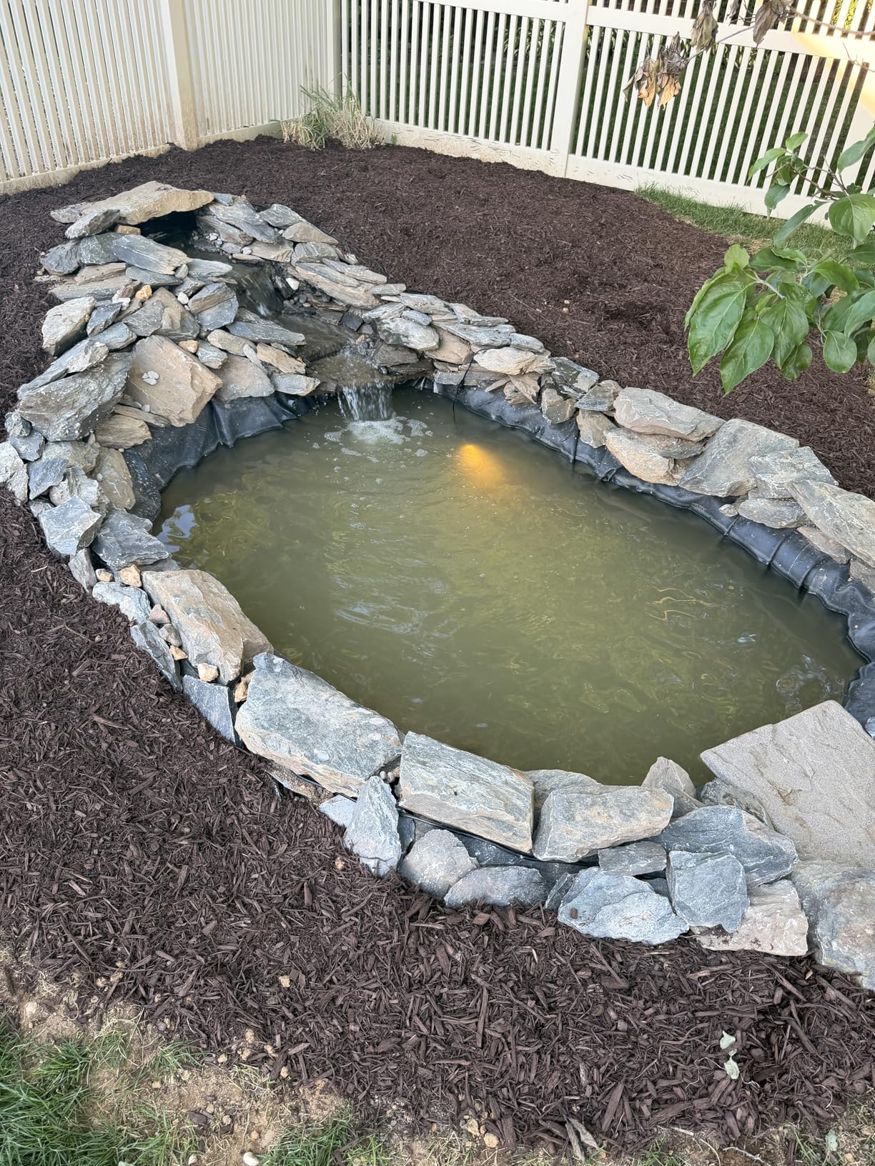 Simply Ponds 2100 GPH Water Garden Koi Pond Kit 15 x 20 Ft EPDM Liner | Custom water feature, 16