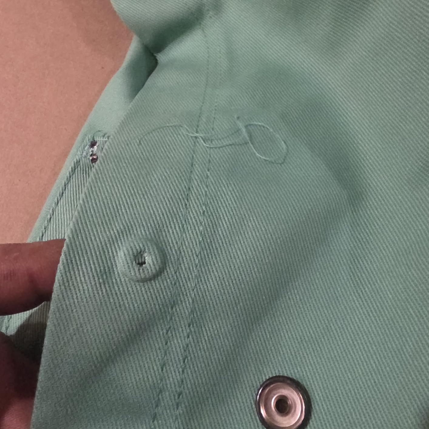 MAGID SparkGuard Flame Resistant Green Welding Jacket | 12 oz. Heavyweight 100% Cotton Sateen | ASTM D6413 | 2830 customer photo 2