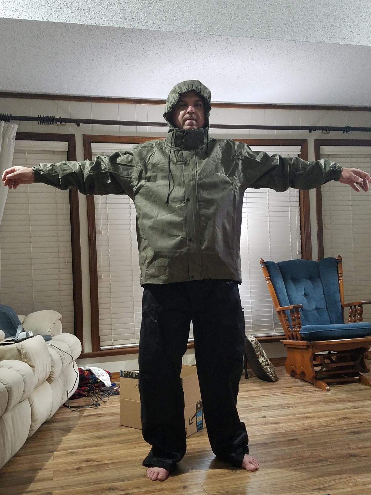 FROGG TOGGS Men's Classic All-Sport 3-Layer Waterproof Breathable Rain Suit | 2-Piece Rainwear, Adjustable Hood Raincoat, Rain Pants customer photo 1
