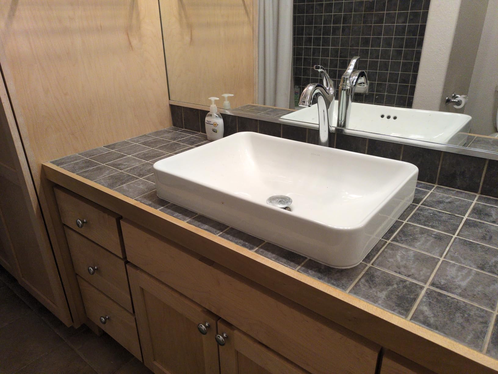 KOHLER 5373-0 Vox Rectangle Vessel Bathroom Sink, Vitreous China, 22-5/8