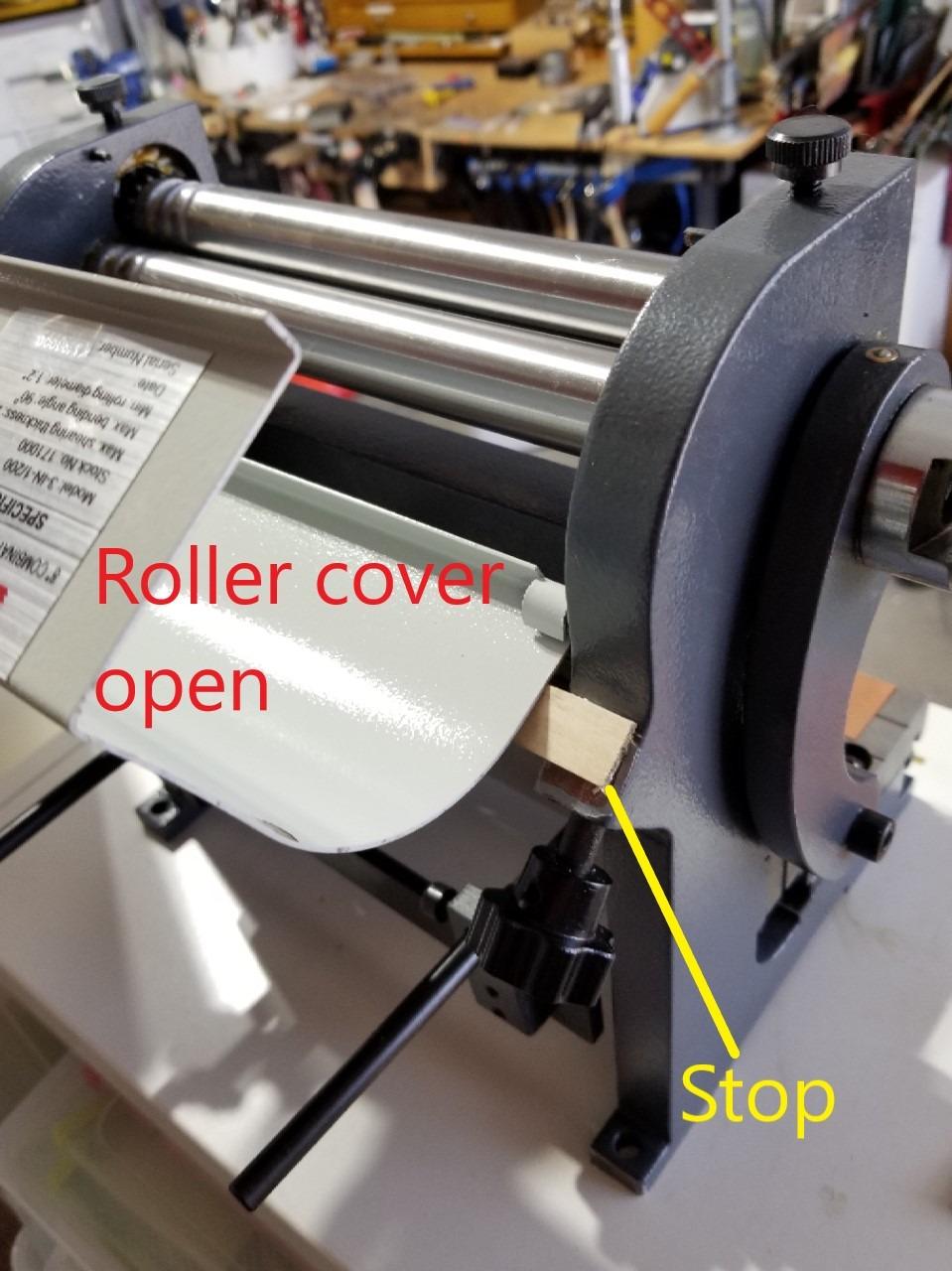 KAKA INDUSTRIAL Metal Brake, 8-inch, 3-In-1 Combination Shear Brake Roll Machine, 20-Gauge with Shears and Slip Roll Machine customer photo 2