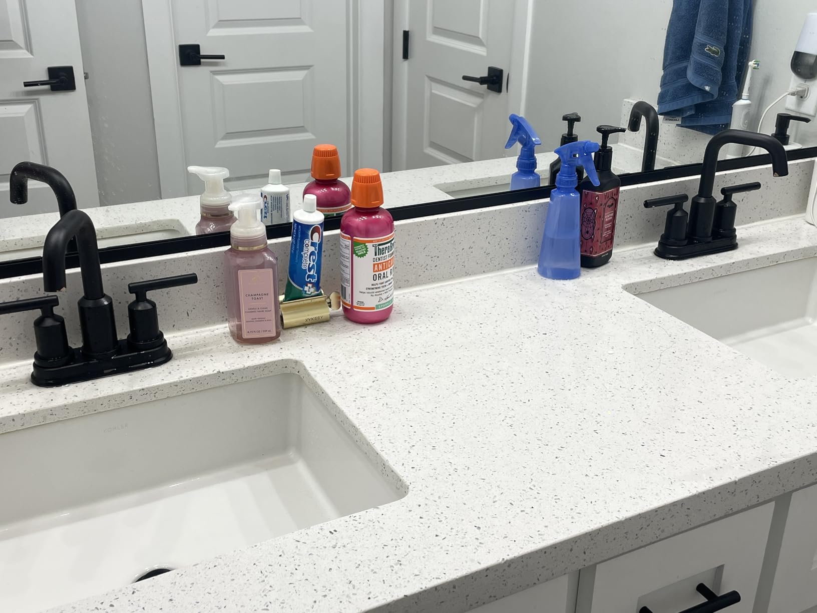Moen Gibson Two-Handle Centerset High Arc Modern Bathroom Faucet with Drain Assembly, Chrome, 6150 customer photo 2