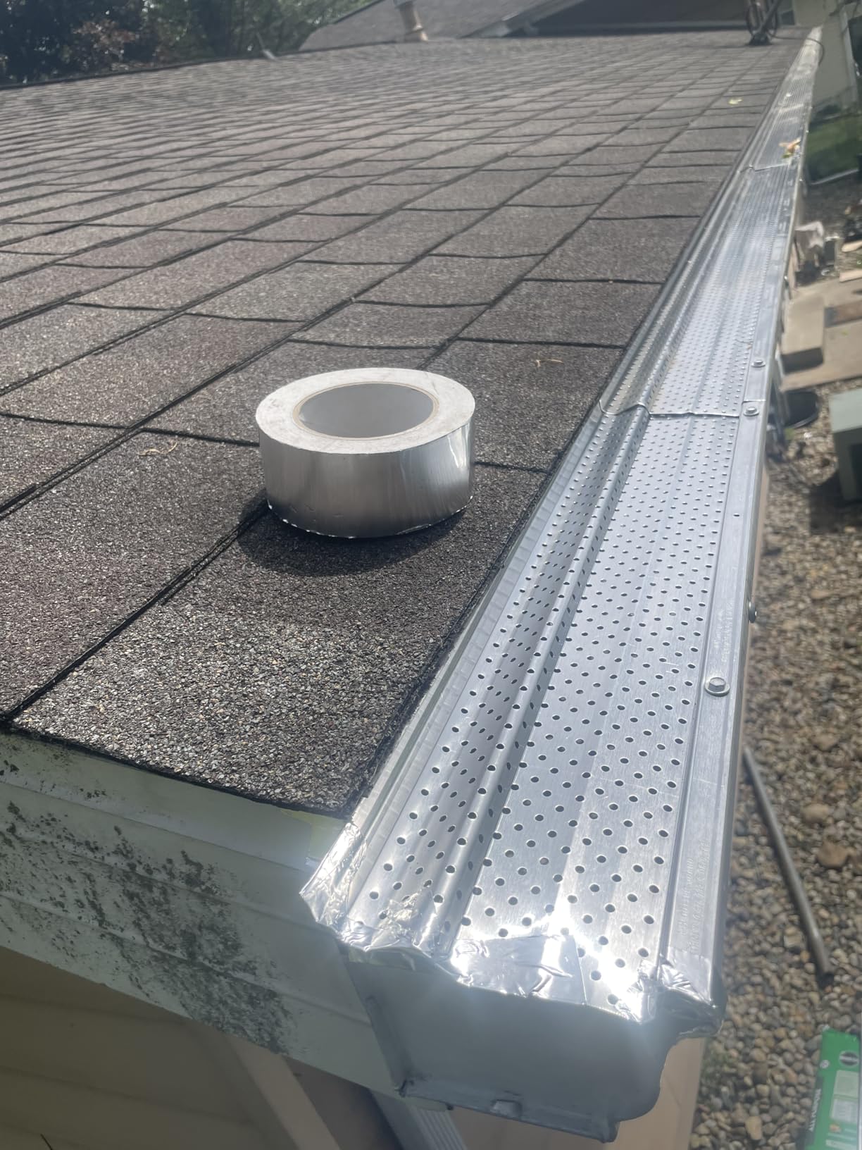 A-M Gutter Guard - (5 Inch - 100 Feet, Mill Finish) Premium Heavy-Duty Lifetime Quality Aluminum - Leaf & Debris Protection - DIY Easy - Made in the USA customer photo 2