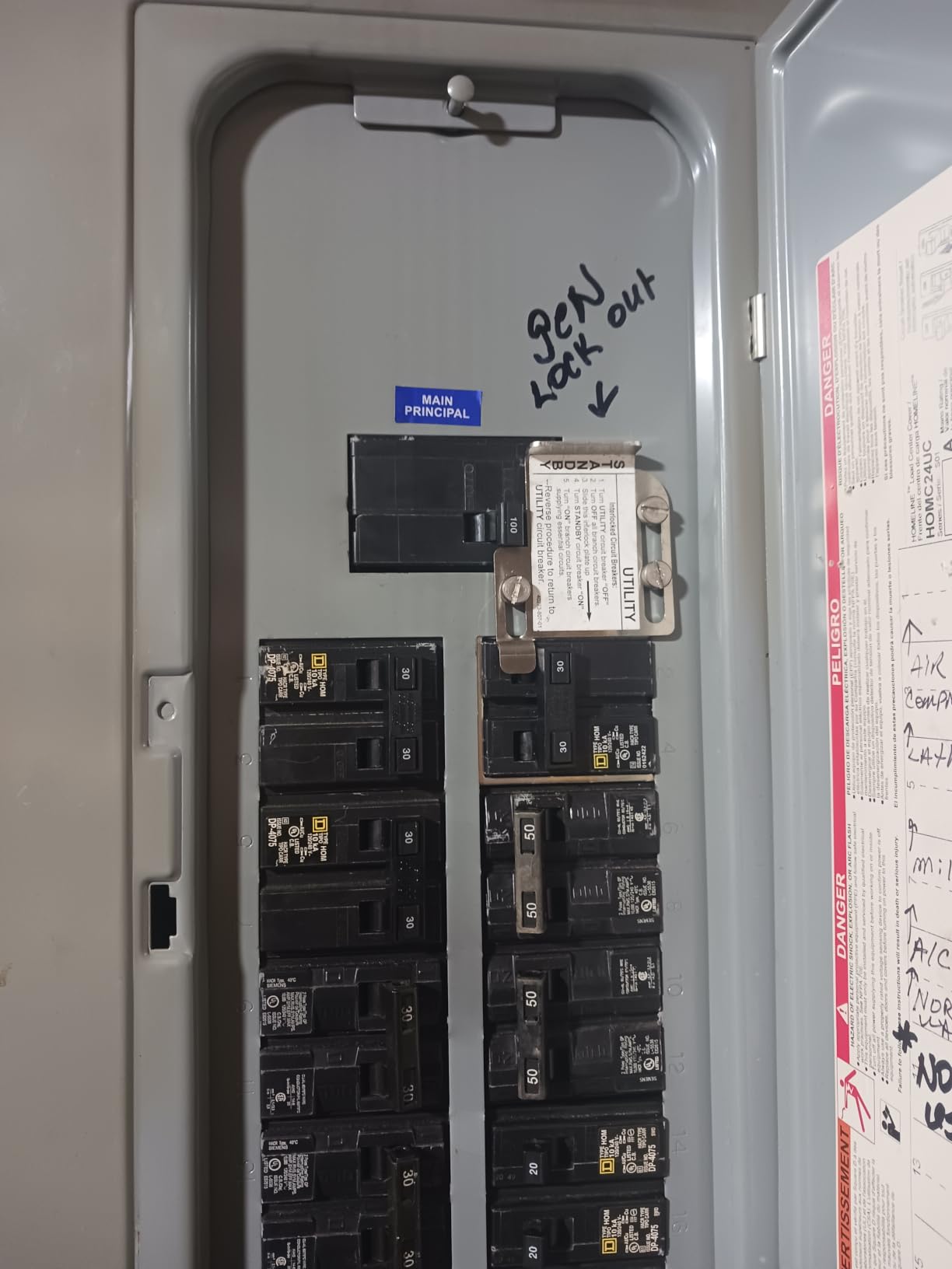 Square D by Schneider Electric Square D - HOMCRBGK1C Homeline Generator Inter-Lock Kit, For Use on Outdoor 100A-125A Main Breaker Load Centers customer photo 1