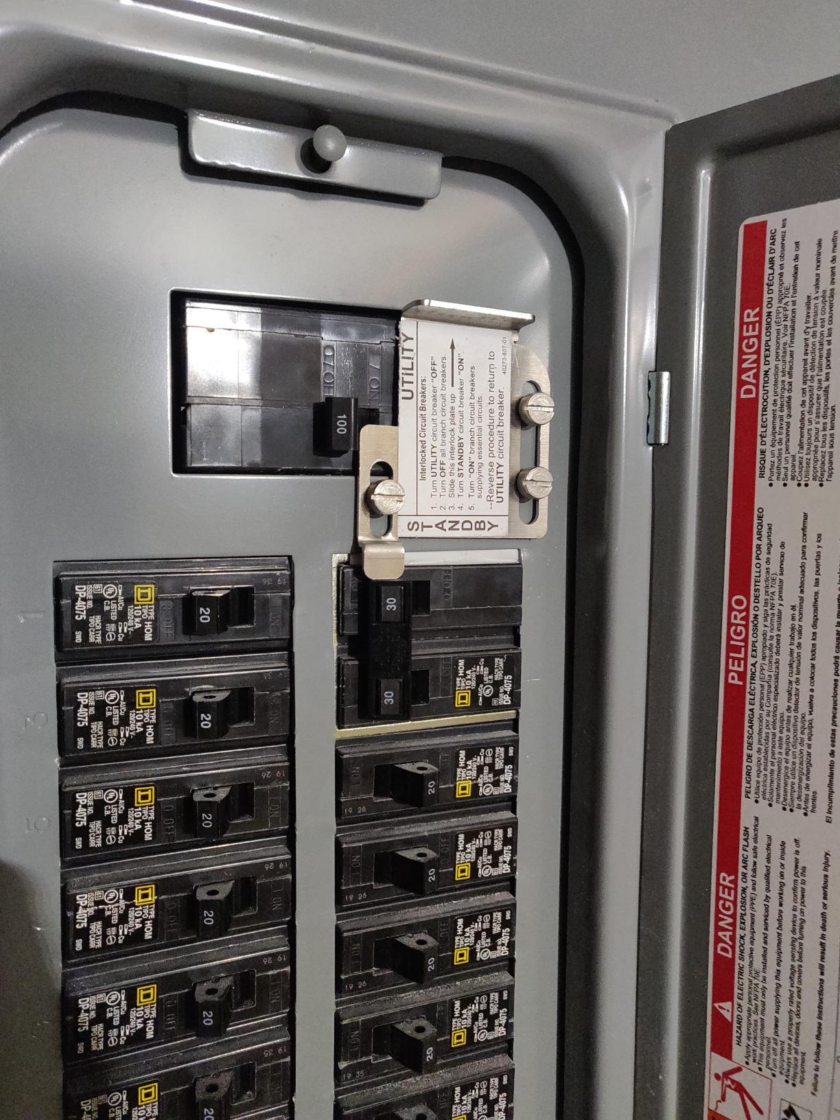 Square D by Schneider Electric Square D - HOMCRBGK1C Homeline Generator Inter-Lock Kit, For Use on Outdoor 100A-125A Main Breaker Load Centers customer photo 2