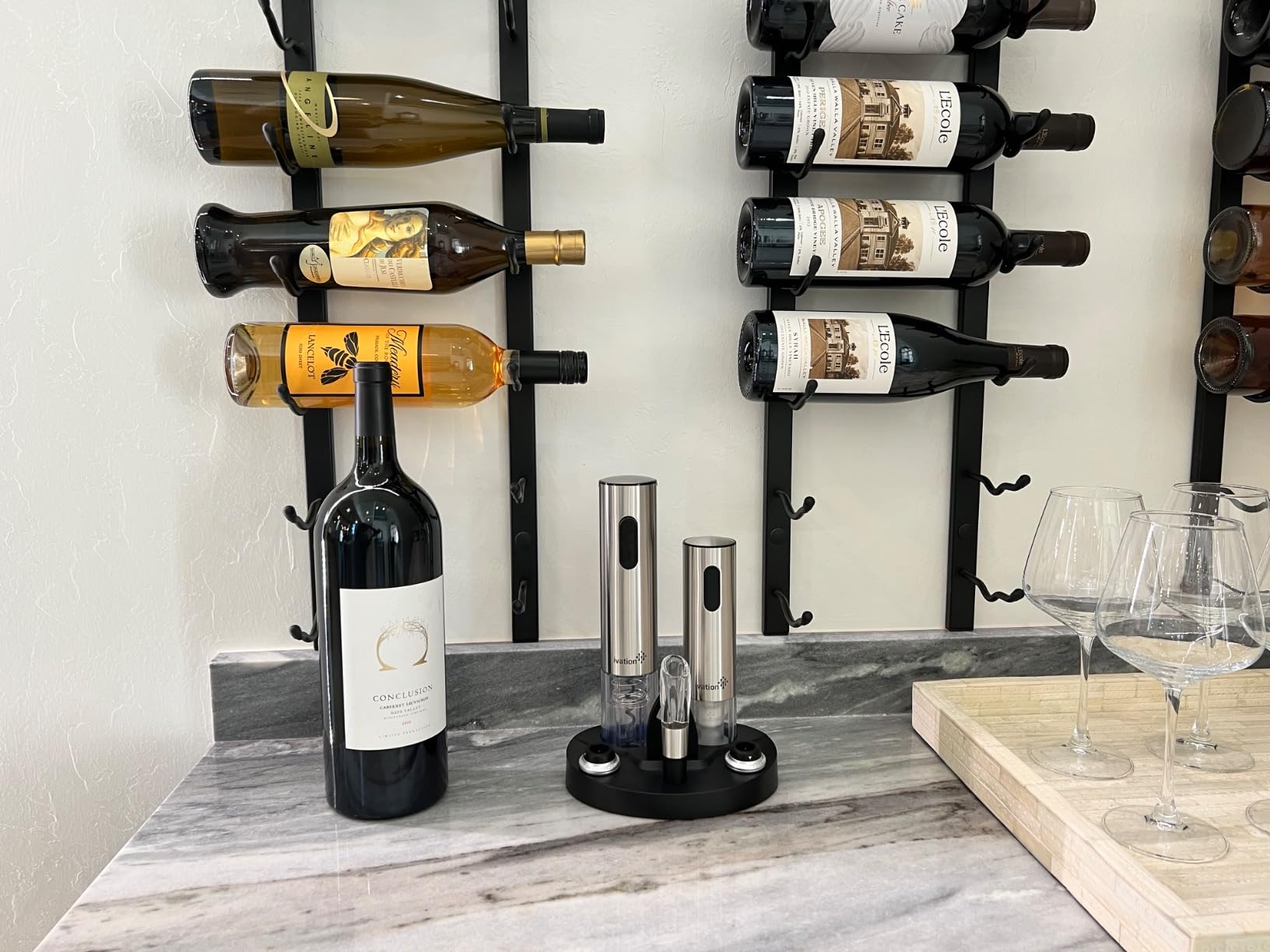 Ivation Stainless Steel Electric Wine Opener, Aerator & Preserver Gift Set customer photo 1