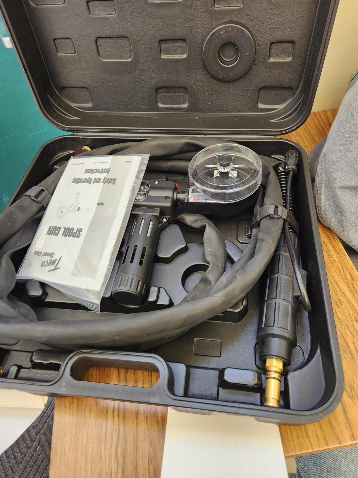 TWECO 1027-1397 MIG Spool Gun for Rebel 215ic Multi-Process Welder, 160 Amp, 12' Direct Connect Cable customer photo 1