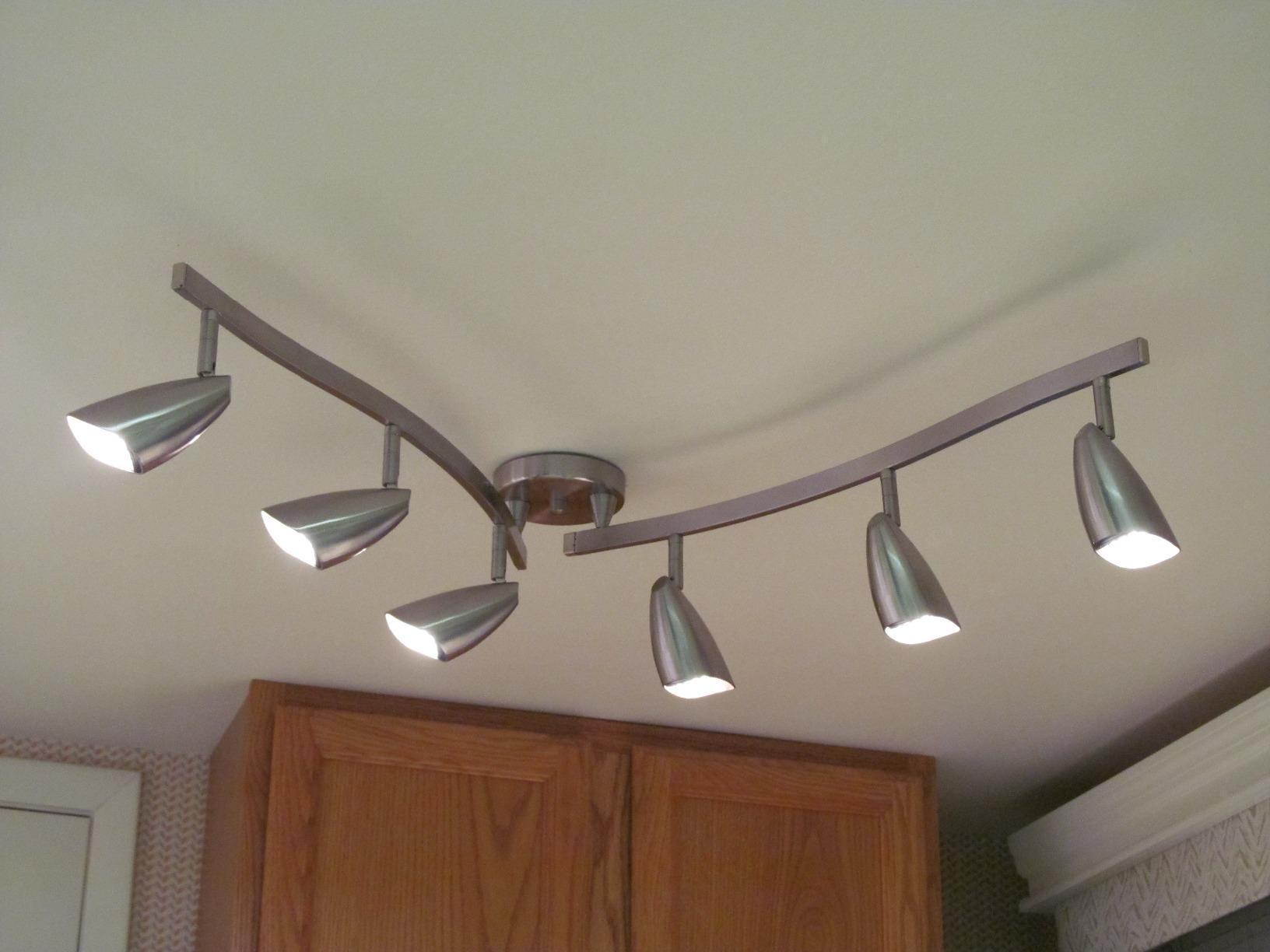 Globe Electric 59376 Grayson 6-Light Adjustable S-Shape Track Lighting, Bronze Color, Oil Rubbed Finish customer photo 1