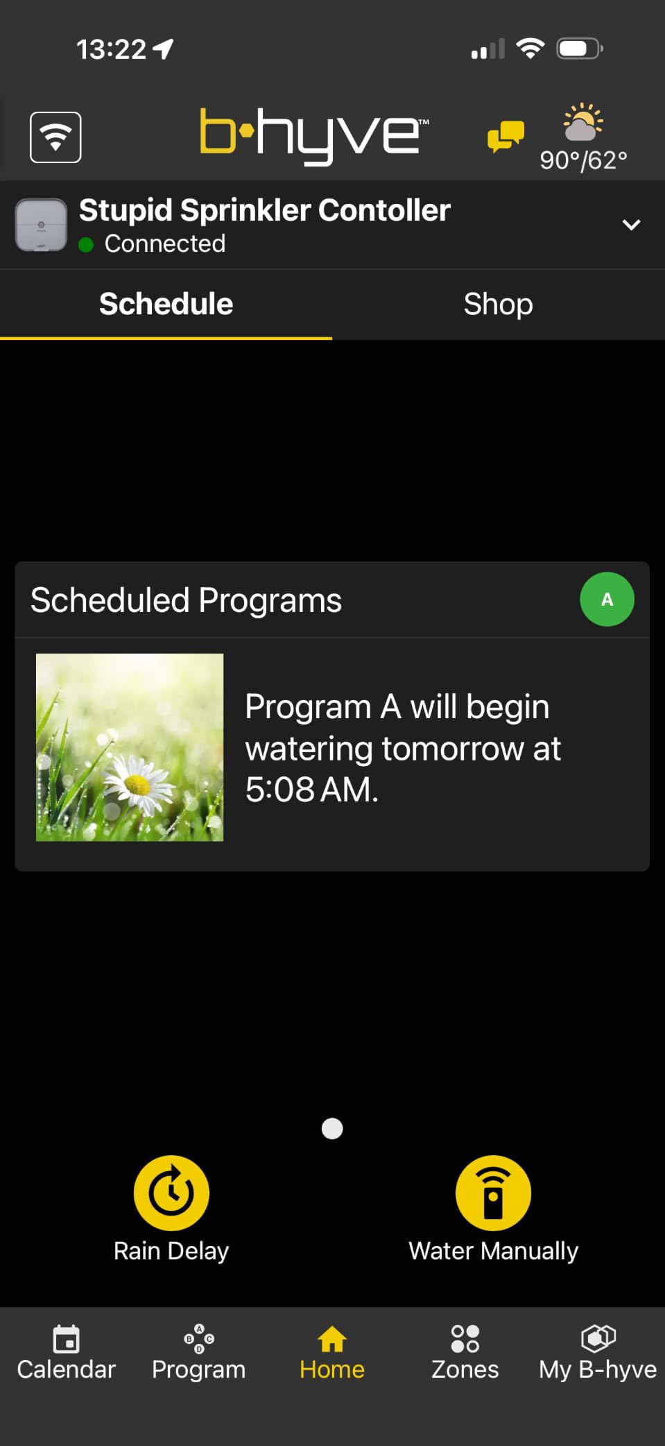 Orbit B-hyve Indoor Smart Sprinkler Controller - 8-Zone - WiFi Irrigation Controller - App Controlled with Weather Adjustment customer photo 1