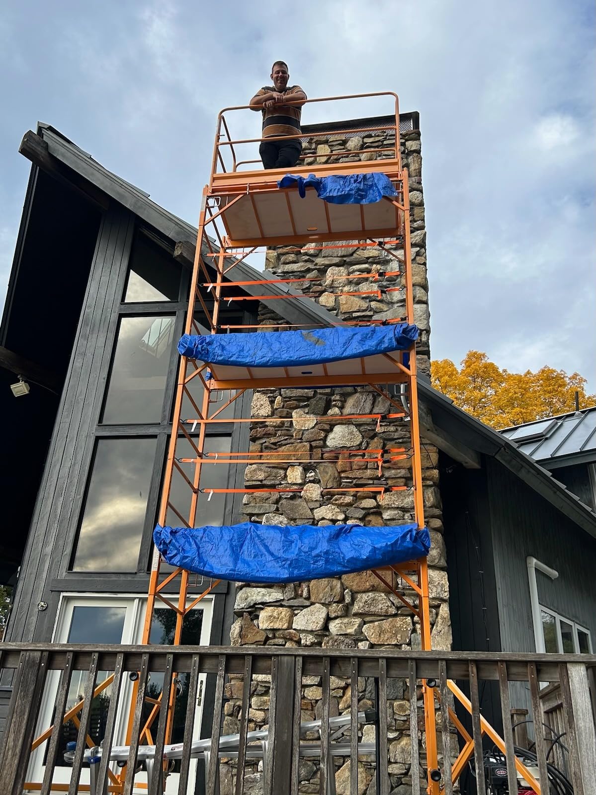 CBM Scaffold Multipurpose 18 ft. Maxi Square Triple Baker-Style Scaffold Tower Package - 1,000-Lb. Capacity, Model# 3MFS customer photo 2