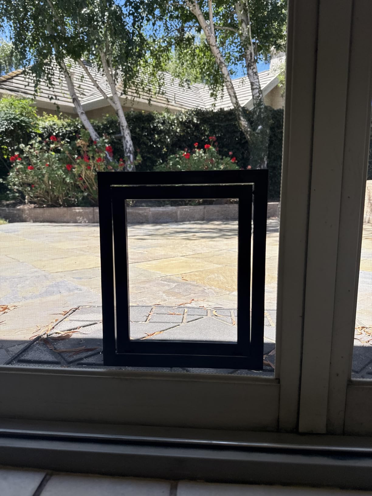 PetSafe Screen Door for Dogs & Cats, Up to 100 lb, Large | For Screen Doors or Porch Screens, Puncture-Resistant Mesh, Sliding Wind-Lock, Quick DIY Snap-in Install customer photo 2