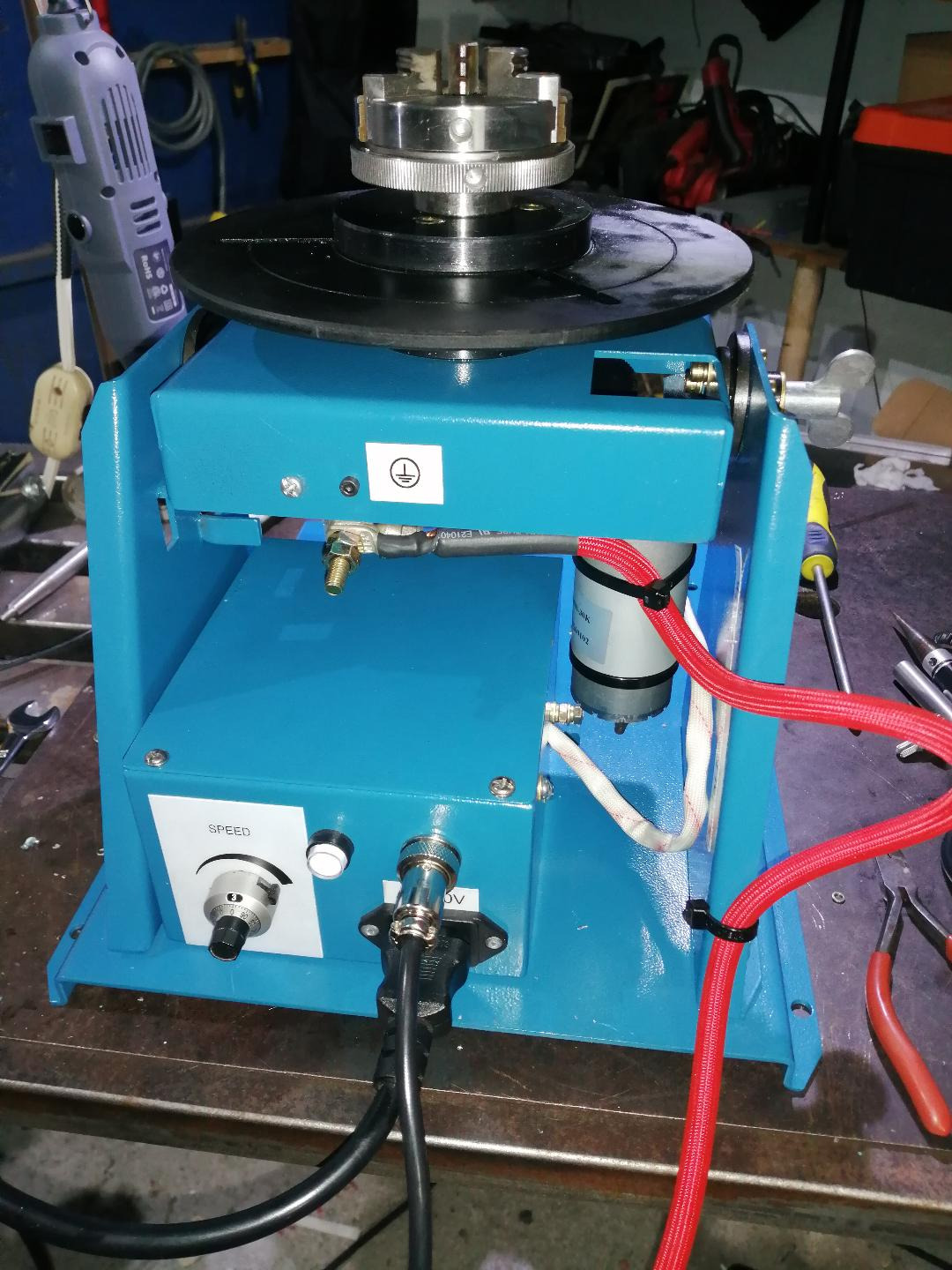 Rotary Welding Positioner, 110V Light Duty Welder Turntable Table Mini 2.5