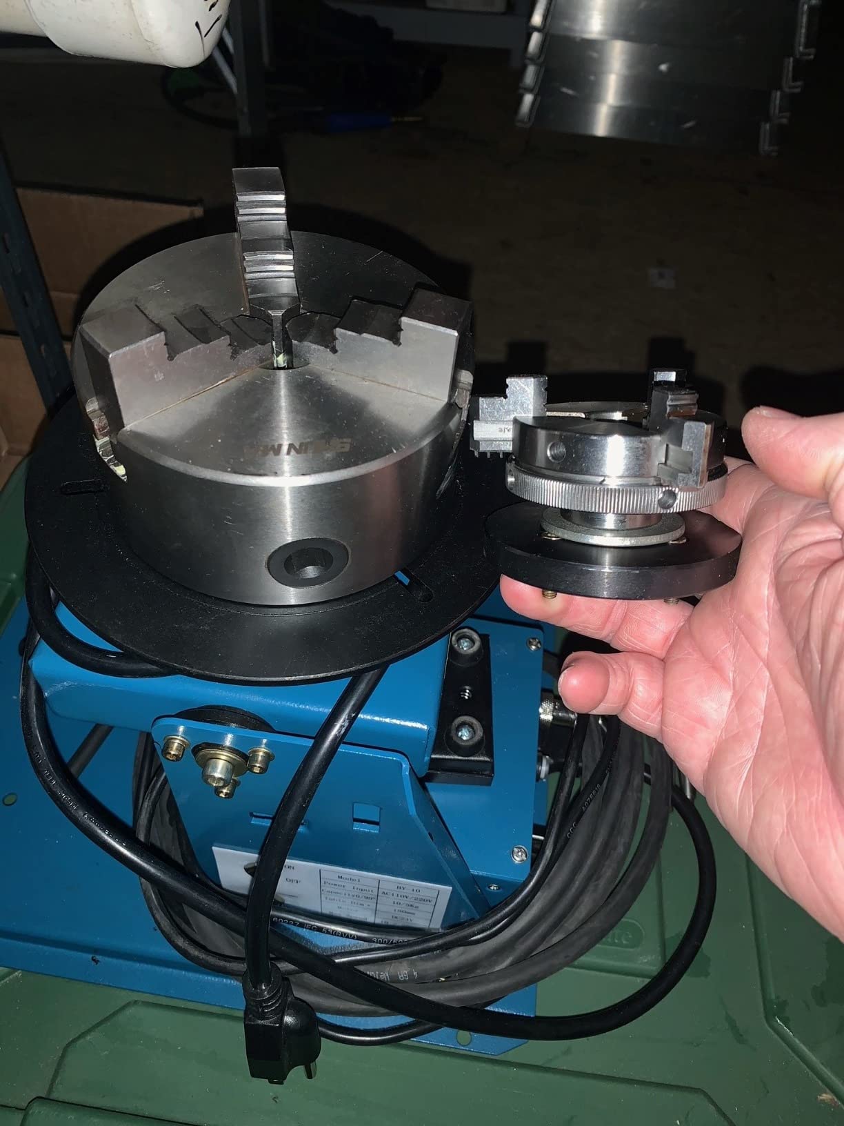 Rotary Welding Positioner, 110V Light Duty Welder Turntable Table Mini 2.5