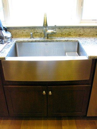 Kraus Standart Pro 33-Inch Flat Apron Front Farmhouse 16-Gauge Single Bowl Stainless Steel Kitchen Sink customer photo 1