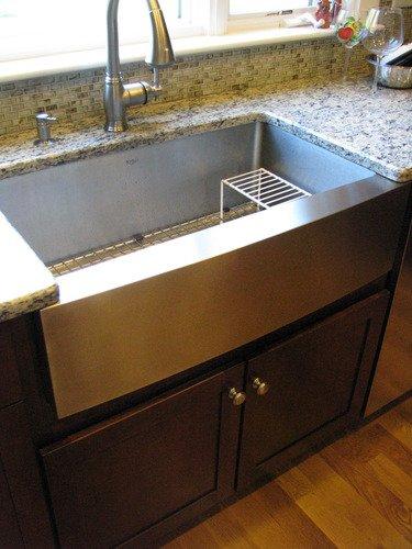 Kraus Standart Pro 33-Inch Flat Apron Front Farmhouse 16-Gauge Single Bowl Stainless Steel Kitchen Sink customer photo 2