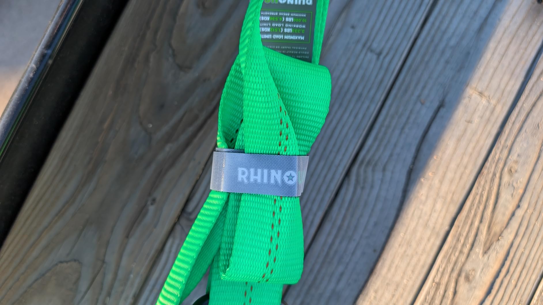 Rhino USA Car Hauler Tie Down Straps (4-Pack) - 2inx8ft with J Hooks | 10,000lb Break Strength Car Hauler Straps with Axle Strap Set for UTV & Powersports. Heavy Duty T-Handle, No-Slip Grip. Black customer photo 2