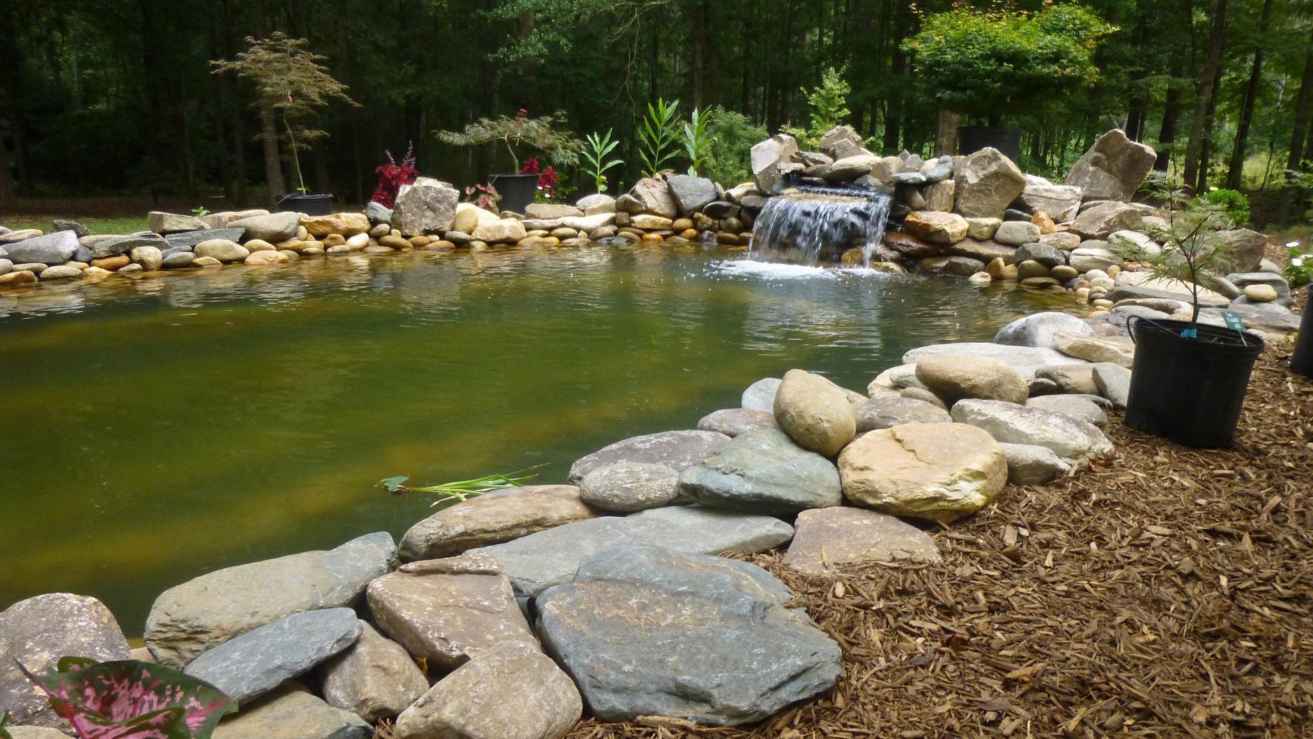 HALF OFF PONDS Complete Pro 5200 GPH Pond Kit 20 x 25 Ft EPDM Liner | Custom water feature kit, Savio filter, Crystal Falls skimmer, Aqua Pulse pump, LED spot light, All hardware included customer photo 1