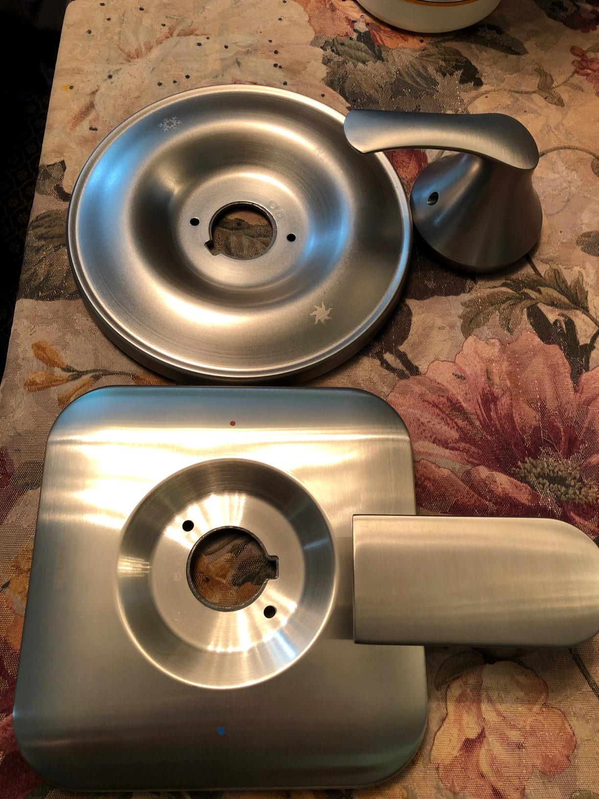 Genta LX Pressure Balancing Eco-Performance Modern Shower Trim with Showerhead and Lever Handle, Posi-Temp Valve Required, Brushed Nickel, T2472EPBN customer photo 1