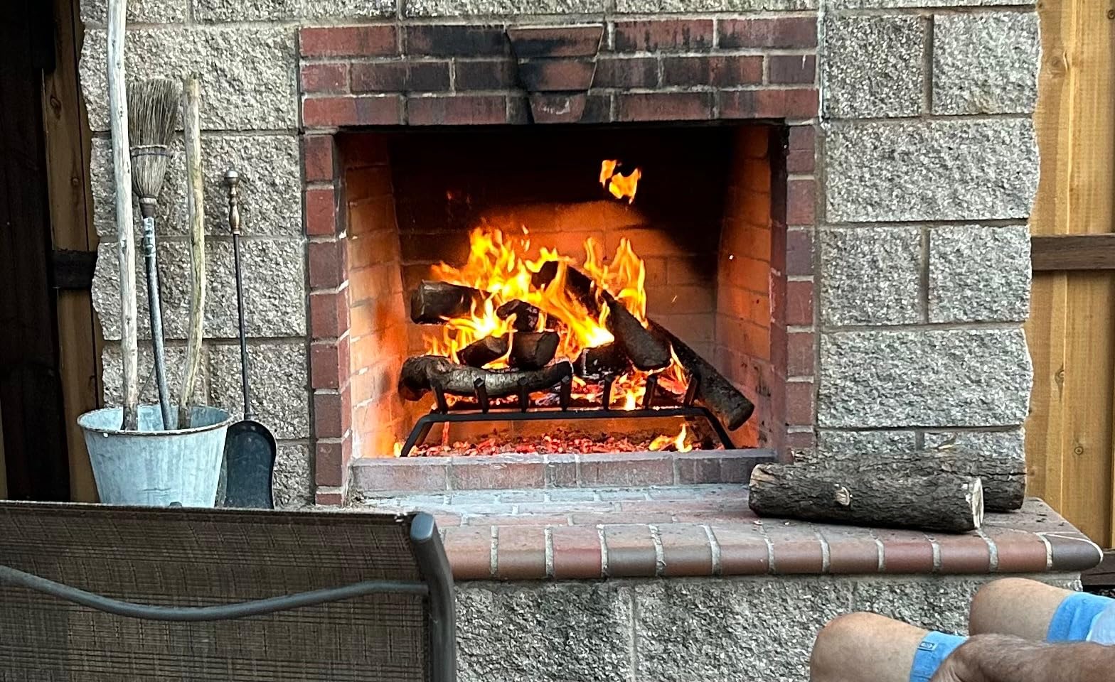 Fireplace Log Grate 30 inch 7 Bar Fire Grates Heavy Duty 3/4