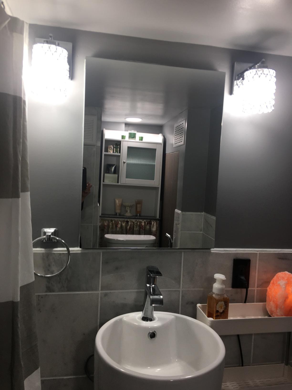 Monaco Circular Basin Pedestal Sink in Glossy White SM-PS307 customer photo 2