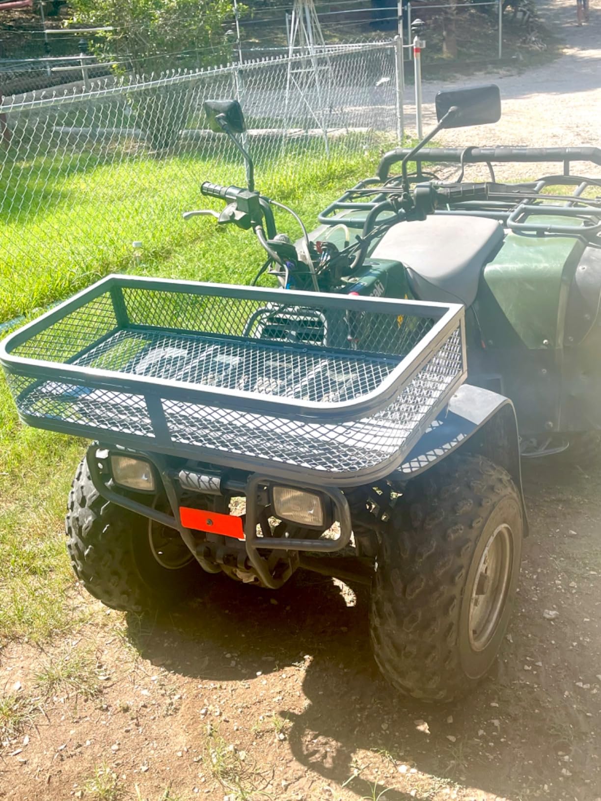 Heavy Duty ATV Front Cargo Basket, Steel Mesh Rack with Mounting Kit customer photo 1