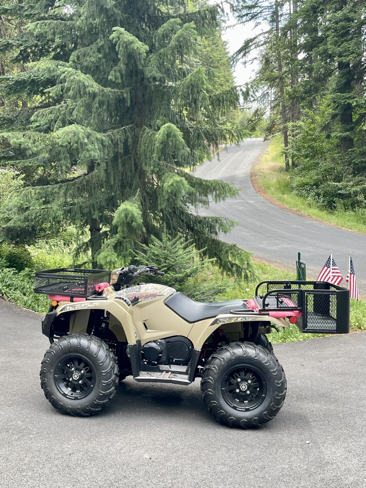 Heavy Duty ATV Front Cargo Basket, Steel Mesh Rack with Mounting Kit customer photo 2